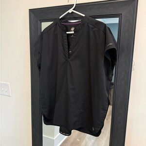 Women’s black scrub top